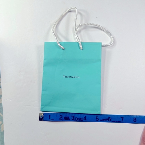 Tiffany & Co. Blue Shopping Gift Bag Authentic Luxury Packaging wit Rope Handles - Picture 7 of 9